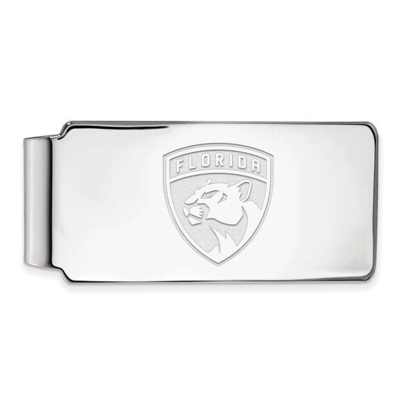 Sterling Silver NHL Florida Panthers Money Clip - Picture 1 of 4